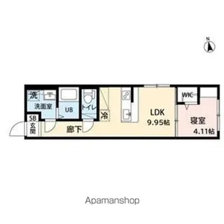 AMIRL PREMIER IMAIKE【404号室】の間取り