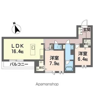 プライムフィールド【301号室】の間取り