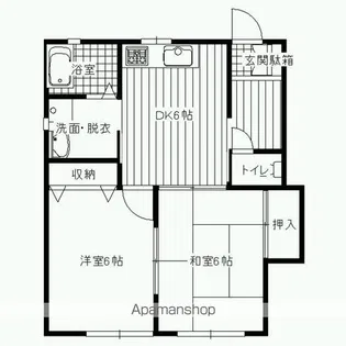 フォーブルⅢ B棟【103号室】の間取り