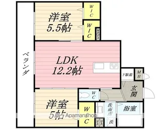 AVENIR M【302号室】の間取り
