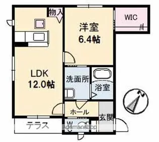 SOLARE【1階】の間取り