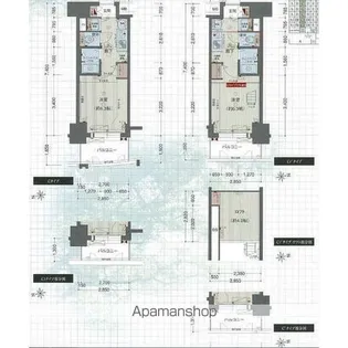プレサンス金山グリーンパークス【7階】の間取り