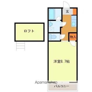 フッサクレスト【2階】の間取り