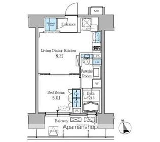 パークアクシス高田馬場【9階】の間取り