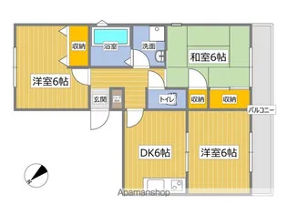 アイパレスA【301号室】の間取り
