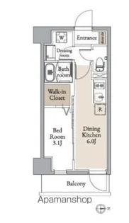 グランカーサ住吉Ⅱ【9階】の間取り