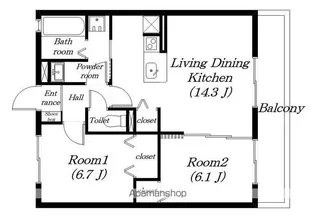 シャルマンフォートⅢ【3階】の間取り