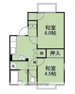 サンハイツ小雑賀【202号室】の間取り