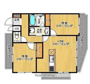 アーバニティ春日原【3階】の間取り