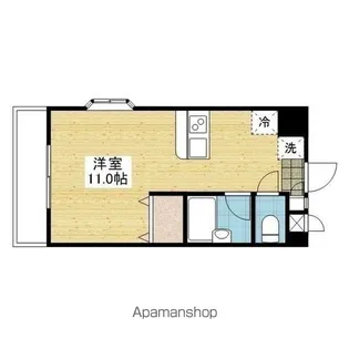 アルト雄郡 西棟【305.号室】の間取り