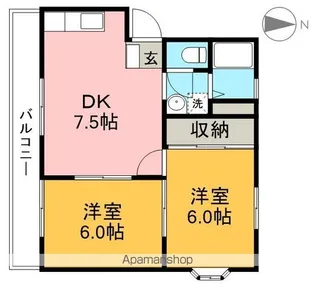オルテンハウス B棟【2階】の間取り