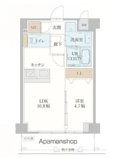 シャトー吉富【2階】の間取り