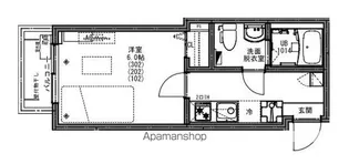 1Kの間取り画像
