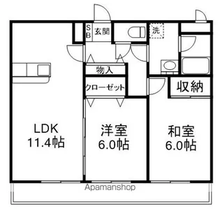 フロラシオン【3階】の間取り