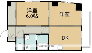 プリンスコート横堀【201号室】の間取り