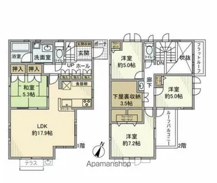 千葉県千葉市稲毛区小仲台5丁目【一戸建】の間取り