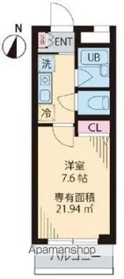 東京都中野区沼袋2丁目【マンション】の間取り