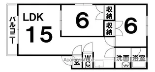 阿部ハイツD【101号室】の間取り