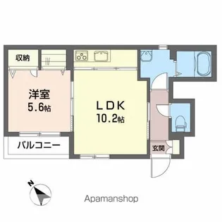 クラヴィエ長田町【1階】の間取り