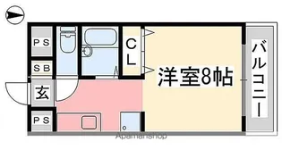 カーサエルマール【602号室】の間取り