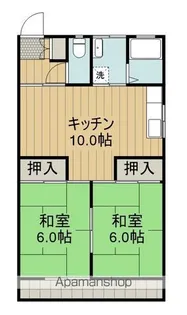 富士見ハイツ【202号室】の間取り
