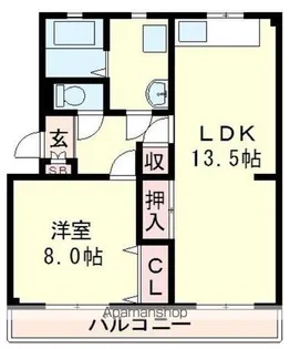 ヒルバレーマンション【306号室】の間取り