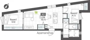 CREA田園調布【301号室】の間取り