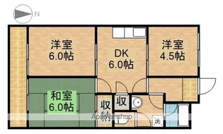 シャトレー天王【3階】の間取り