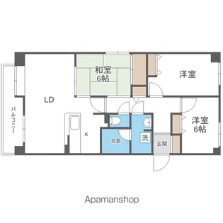 MANSION KURODA南8条【1階】の間取り