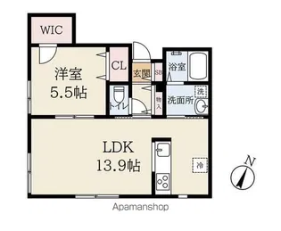 CRESCITA【1階】の間取り