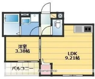 GAIA 櫛原【2階】の間取り