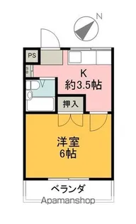 レジダンスイン富士見【2階】の間取り