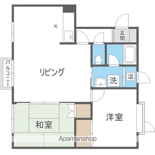 ピュアコート【203号室】の間取り