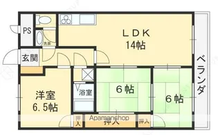 カラジュームマンション【3階】の間取り