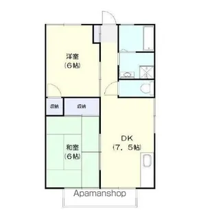 2DKの間取り画像