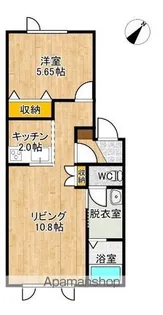ノアール 東棟【1A号室】の間取り