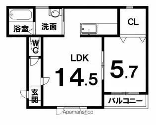 ハルコマリーフA【103号室】の間取り
