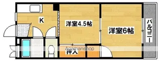 パレス帝塚山【3階】の間取り