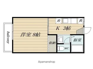 フェアステージハリマⅡ【203号室】の間取り