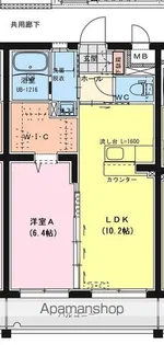 オーシャンハイツ参番館【202号室】の間取り