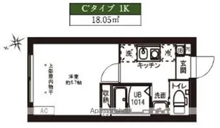 レピュア駒込レジデンス【3階】の間取り