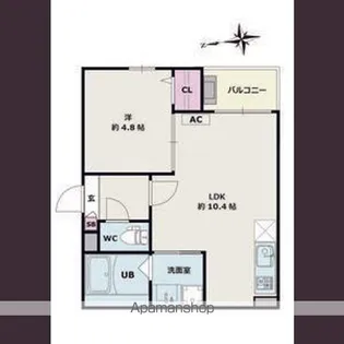 JACK OSUGIⅠ【1階】の間取り