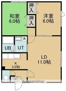 グランドハイム松陰【104号室】の間取り