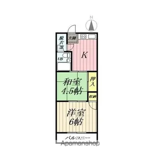 コーポ神田【205号室】の間取り