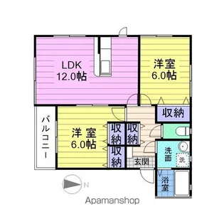 エントラールA・B【1階】の間取り
