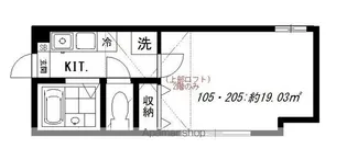 JTレジデンス高円寺【105号室】の間取り