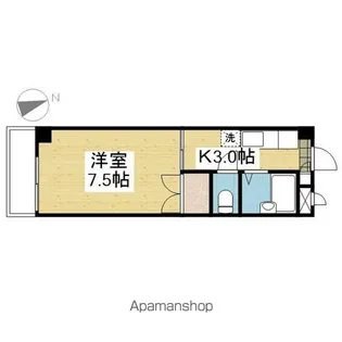 R4マンション【201.号室】の間取り
