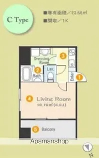 プロミエ秋葉原【4階】の間取り