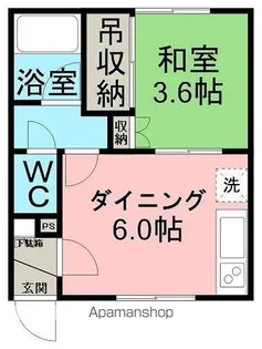 北海道網走市駒場南2丁目【アパート】の間取り