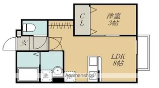 デュマンⅡ【1階】の間取り